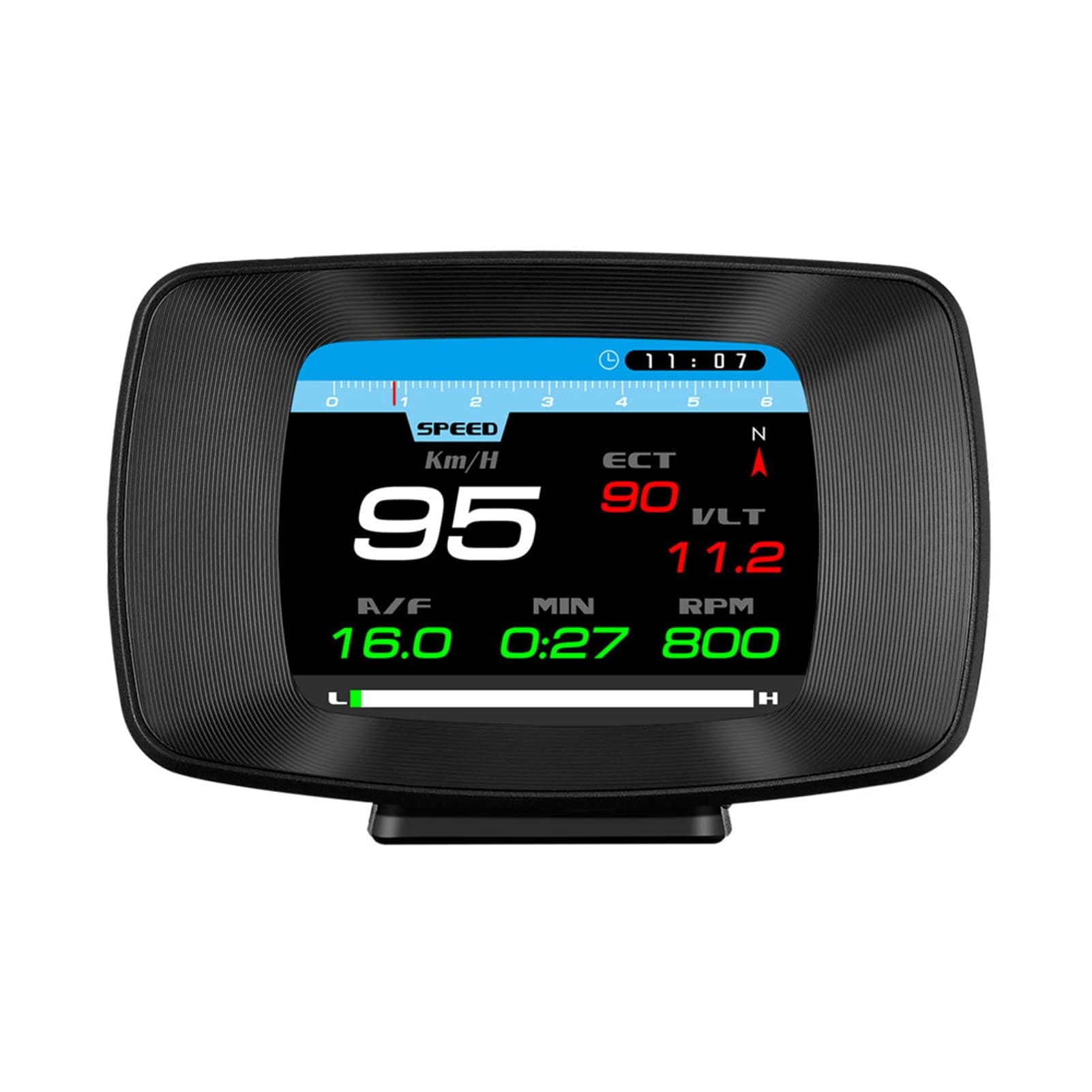Car HUD Head-Up Display, OBDII Smart Digital Meter, OBD+Dual System, Car Diagnostic Tool Fault Code Elimination, Vehicle Speed Engine RPM Water Temperature Fuel Consumption Voltage Display YANMAO