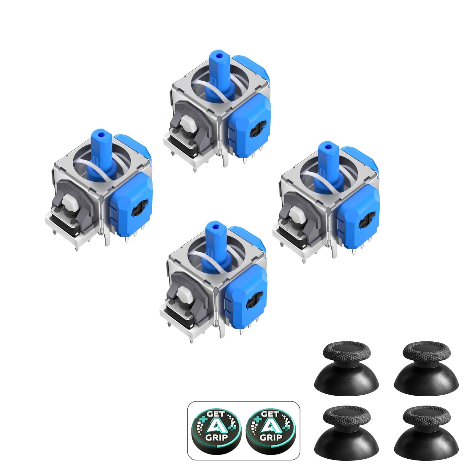 AKNES HallPi V6 TMR Electromagnetic Joystick Replacement for DualSense PS5 / DualSense Edge Controller, Anti-Drift Stick Repair Accessories for Playstation 5 Controller - 2 Pairs