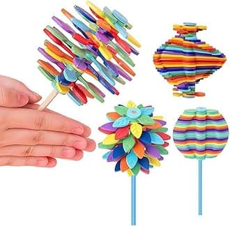 Candy Flower Toy for Kids | Spin with Fun Stress Relief |for Boys and Girls Ages 3 and Up. for Birthday, Diwali (Pack of 1)