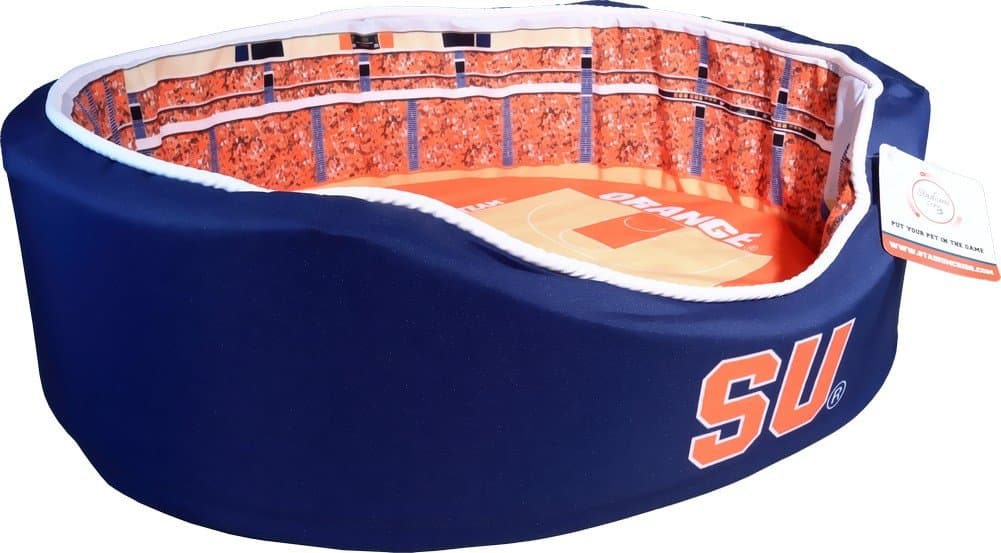 NCAA Syracuse Orange SYR-02-2000 Stadium Pet Bed, Medium, Orange