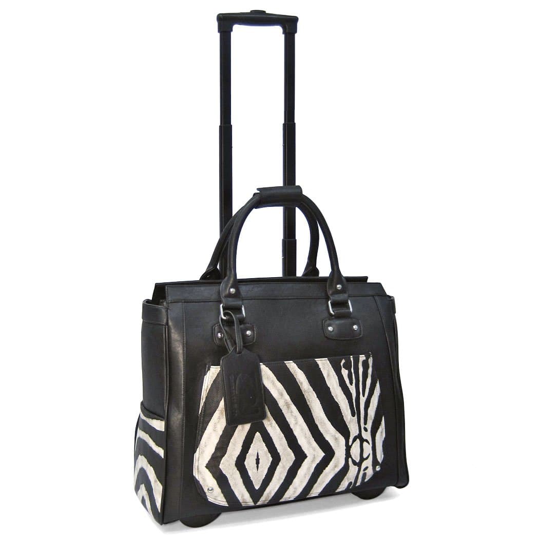 Cabrelli Rolling Laptop Bag - Zara Zebra