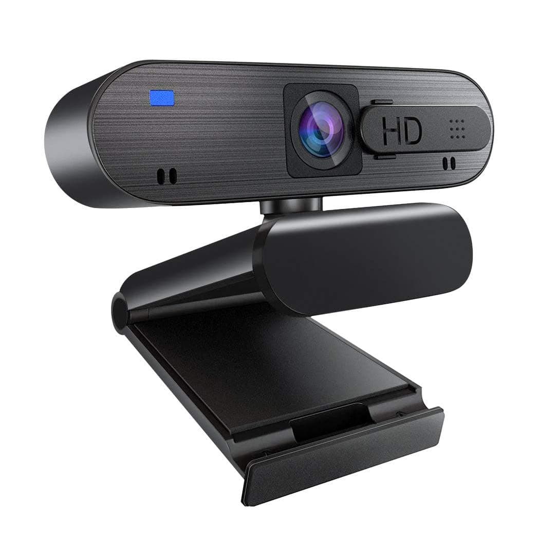 1080P Webcam with Microphone, Auto Focus Streaming Web Camera, USB Computer Camera for PC Mac Laptop Desktop Video Calling Conferencing Recording Gaming Online Classes