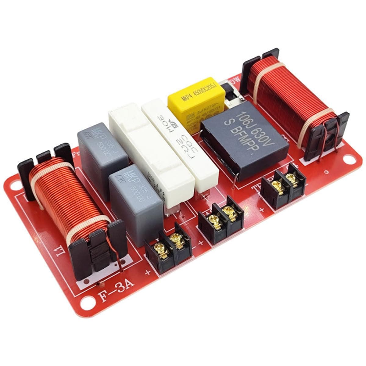 2 Way Crossover for Speaker, Universal 400W 2 Way Speaker Unit HiFi Home Speakers Audio Frequency Divider Crossover Filters