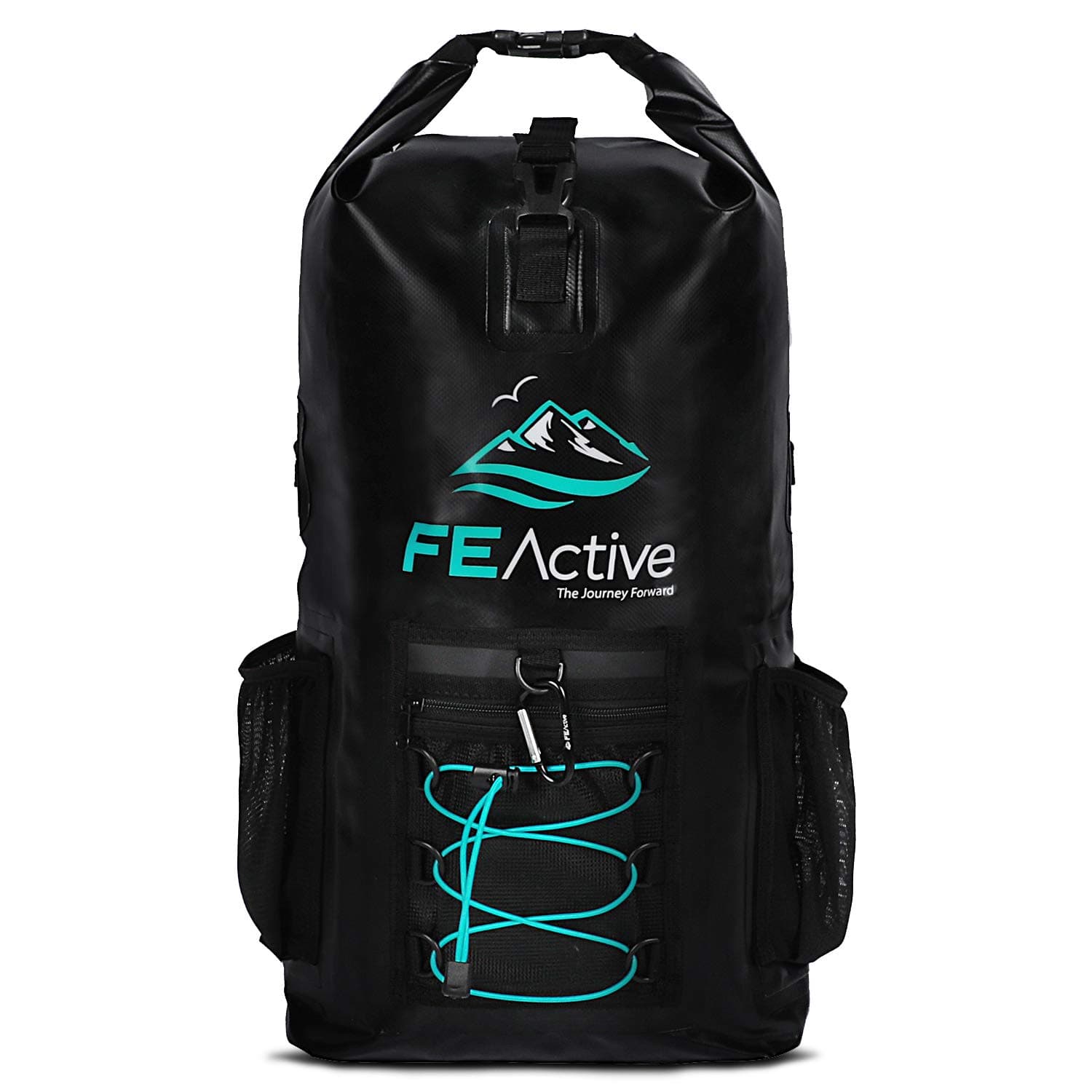 FE Active 20L Waterproof Dry Bag Backpack for Hiking, Camping & Fishing Gear - For Kayaking, Boating & Travel - Made in California, USA - Waterproof Backpack