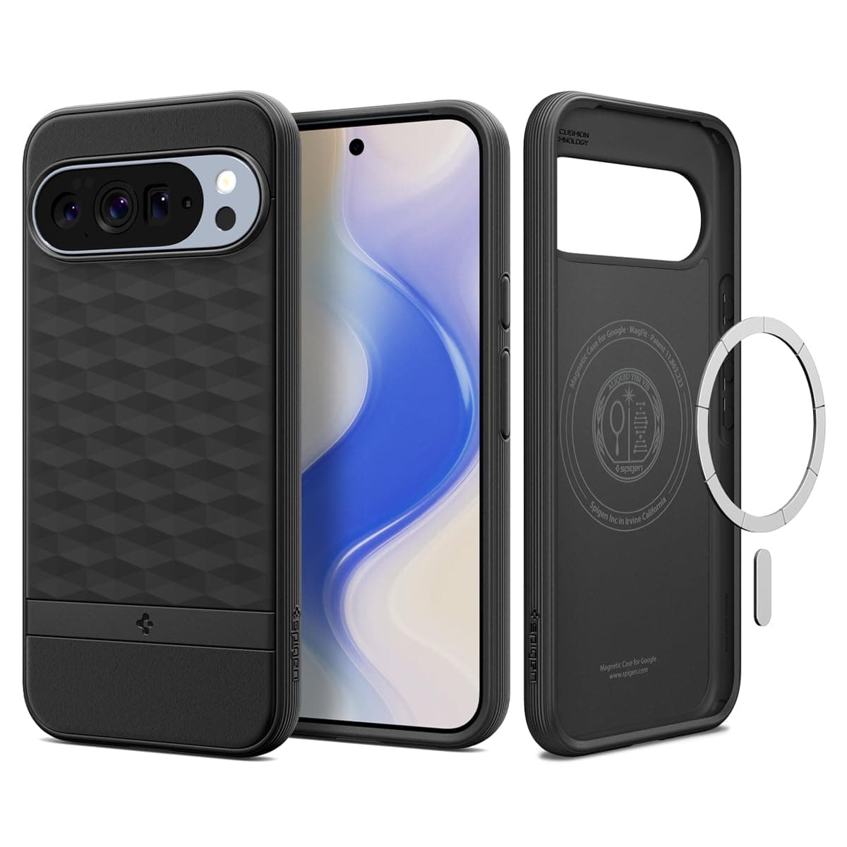 Spigen Parallax MagFit Case for Google Pixel 10 and Pixel 10 Pro, Compatible with Pixelsnap and MagSafe [2025 New Feature] - Matte Black