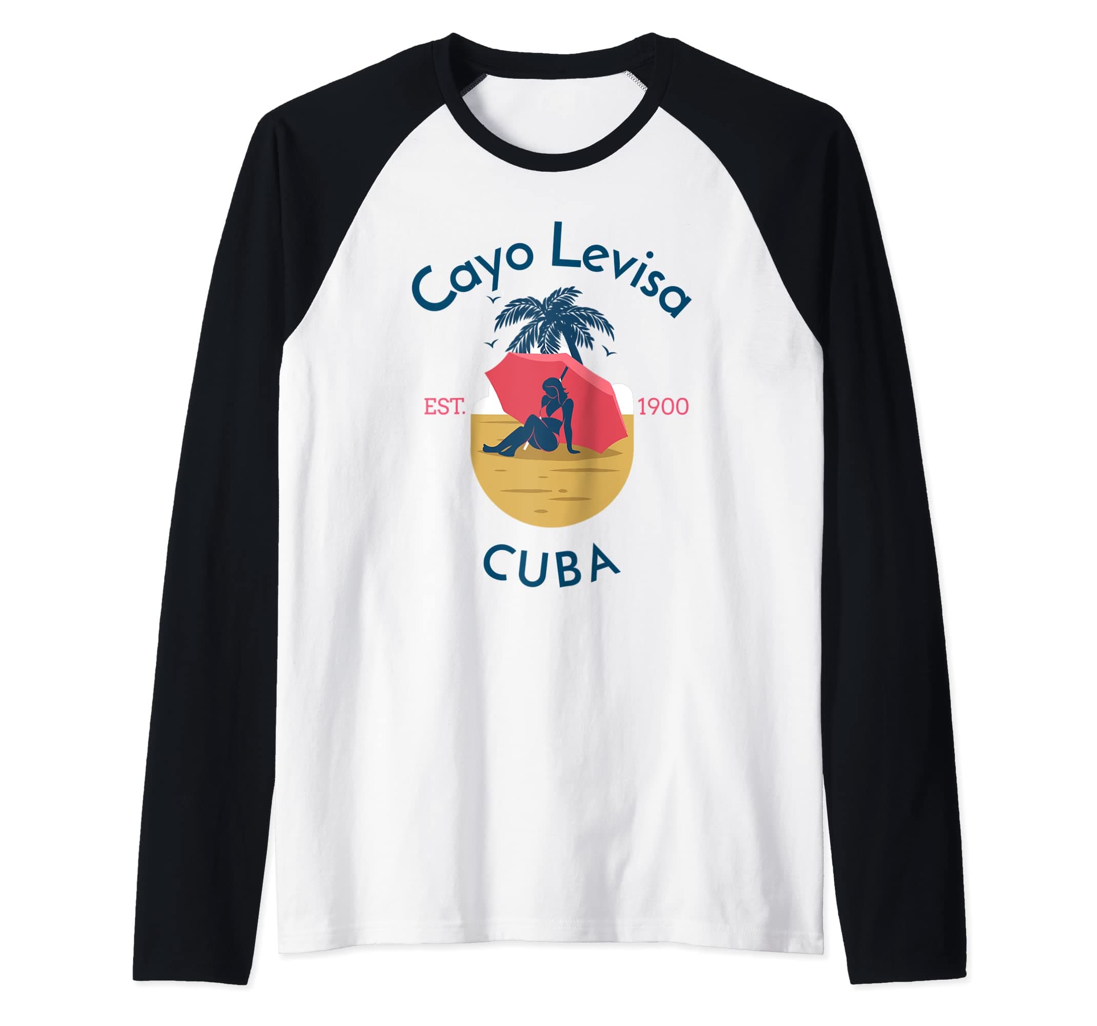 YO MINUSCayo Levisa Cuba Raglan Baseball Tee