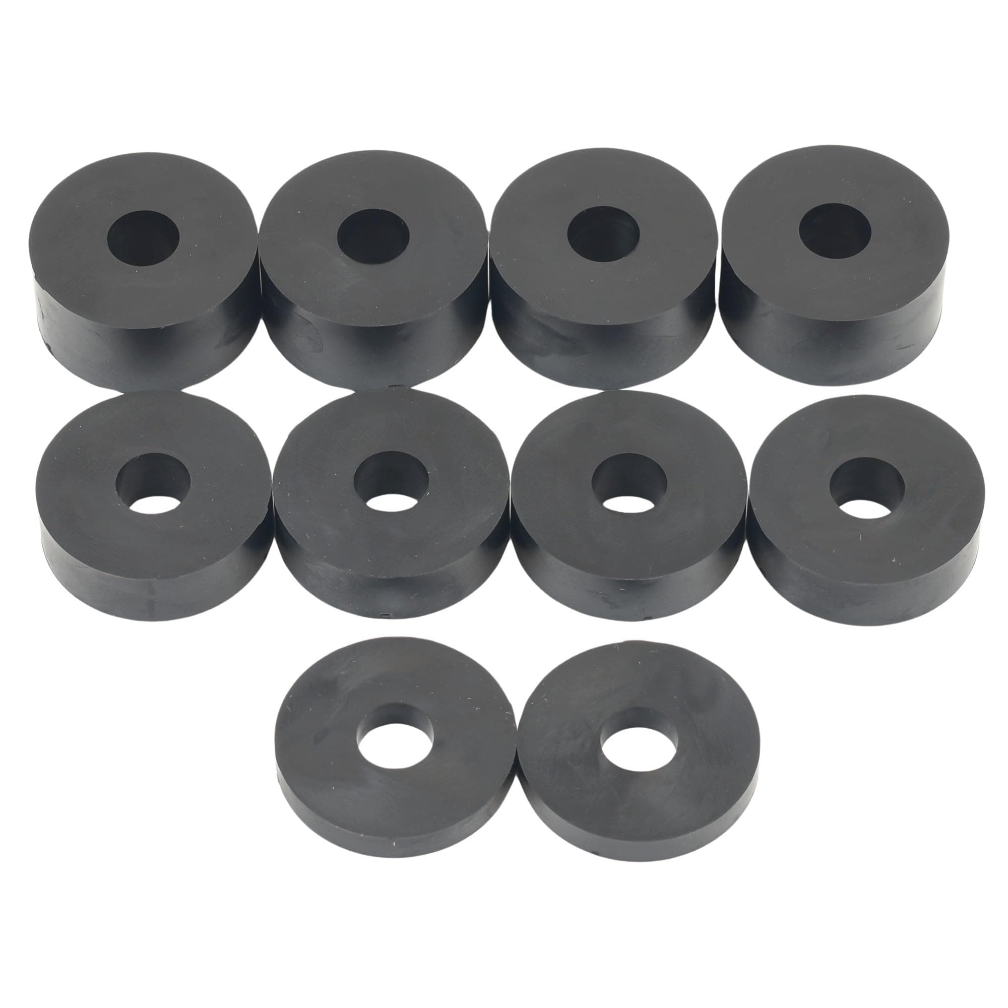10mm (M10) Rubber Spacers Standoff Washers (10 Pack) 4 x 15mm, 4 x 10mm, 2 x 5mm