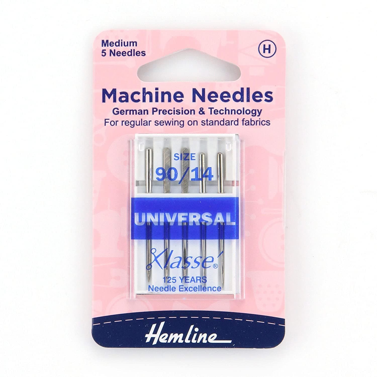 HemlineSewing Machine Needles - Universal - Size 90/14 H100.90