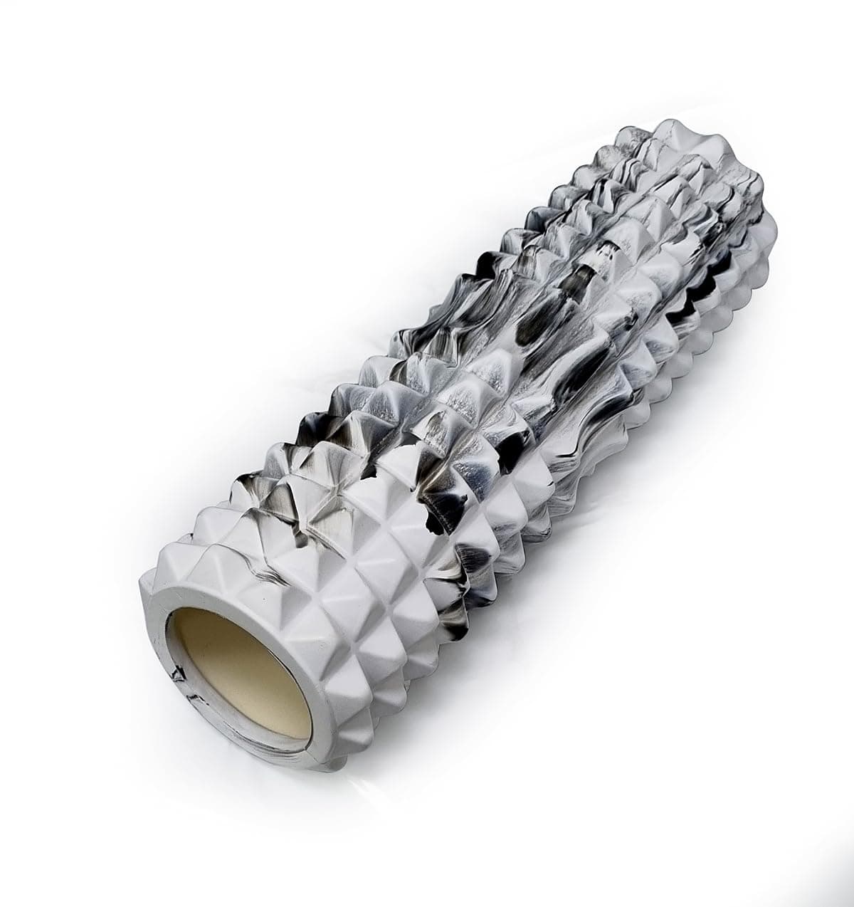 LEO.STAR Textured Foam Roller - Deep Tissue, Self Myofacial Release Massage Therapy Roller (RumbleRoller 17.5" Compact Size Original Foam Roller) 17.5x5.25 inch