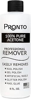 100% Acetone Gel Nail Polish Remover - Gel Polish Remover for Nails | Acetone Nail Polish Remover For Nails for Removal of Glue, Gel, Acrylic & Dip | Gel Polish Remover, 8 Fl oz