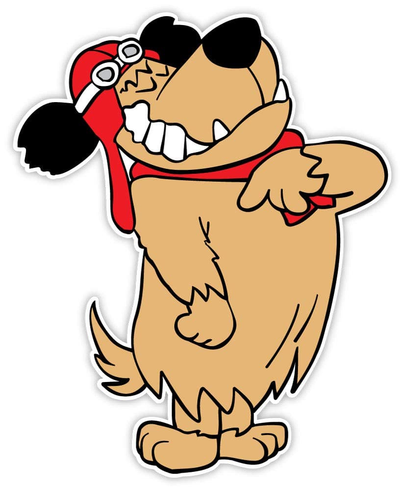 Muttley proud sticker decal 4" x 5"