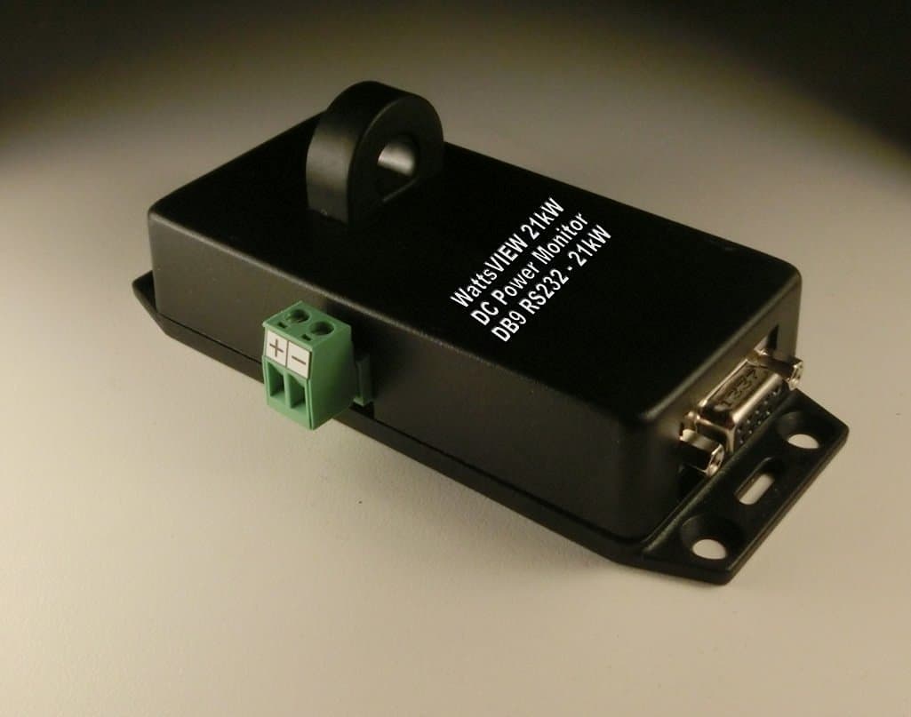 Serial DC Power Monitor & Real Time Software / Data Logger (Windows Or MAC OSX) Displays & records data, -75 to 105 DC Amps, Watts, KWH, Amp Hours AH