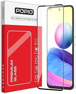 - POPIO Tempered Glass For Xiaomi Redmi Note 10 Pro/Note 10 Pro Max/Poco F3/Redmi K40/Redmi K40 Pro (Black) with Edge-To-Edge Protector Coverage