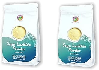 Saipro Soya Lecithin Powder 400 gm(200 g*2 packs), Food Emulsifier, Stabiliser for Baking & Cooking