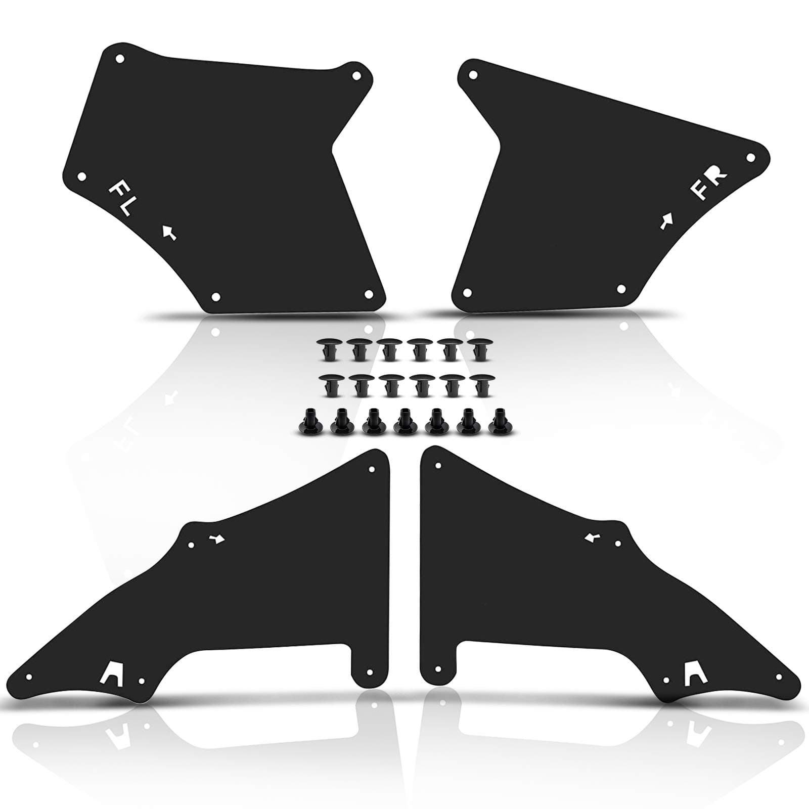 Set of 4 Splash Shield Fender Inner Liners Mud Flaps Replacement for Toyota 4Runner FJ Cruiser Lexus GX460 GX470