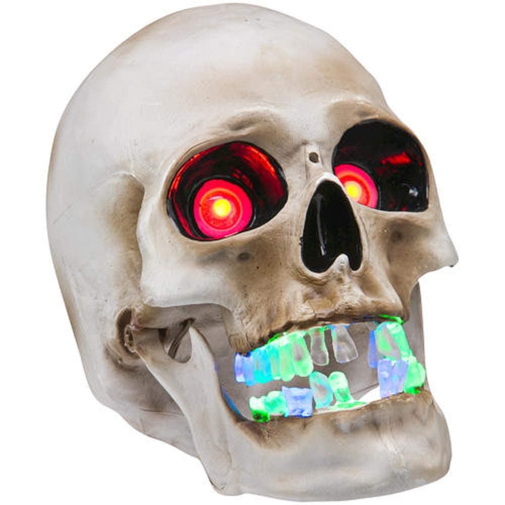Animated Talking Skull with LED Lighted Eyes