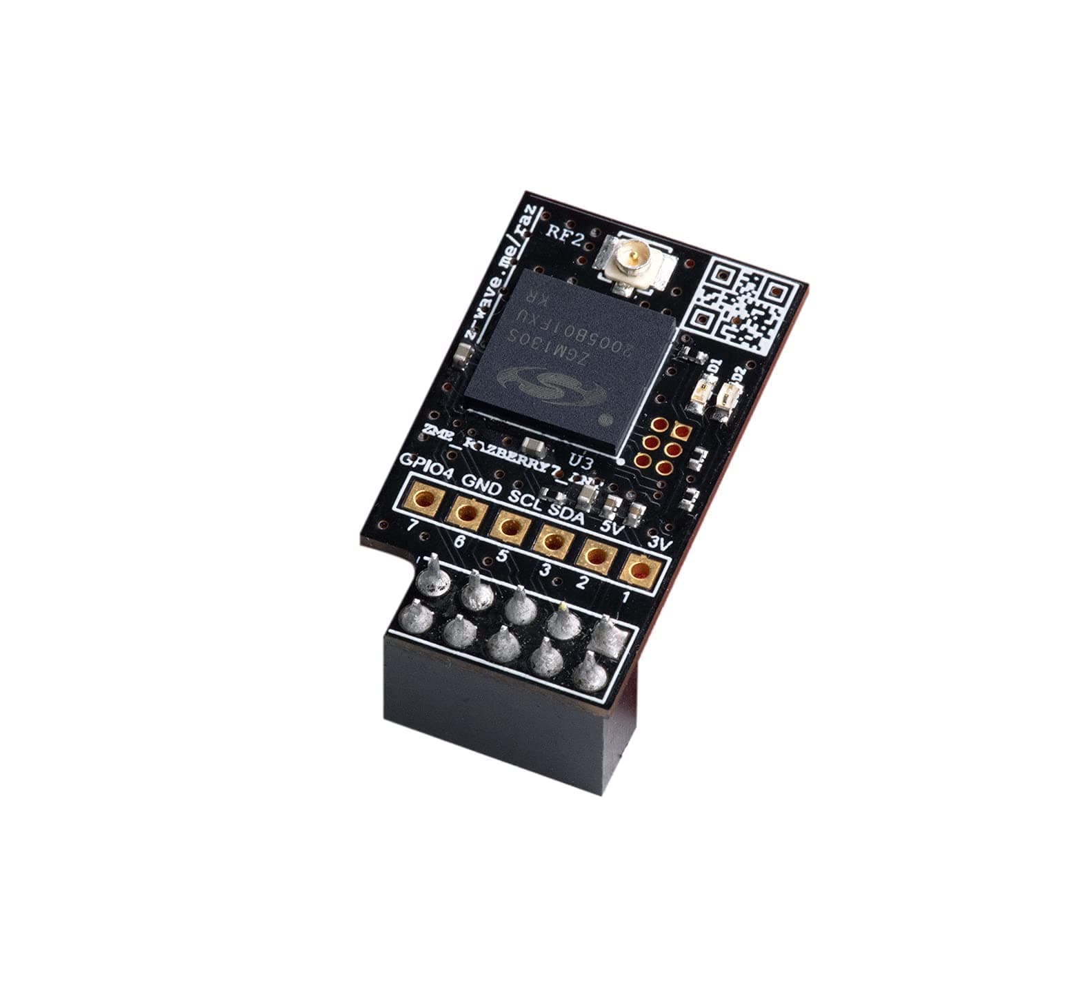 RaZberry 7 Pro - Z-Wave Plug-On Module for Raspberry Pi (US Frequency), Great for DIY Smart Home. Compatible with Z-Way and Home Assistant Black