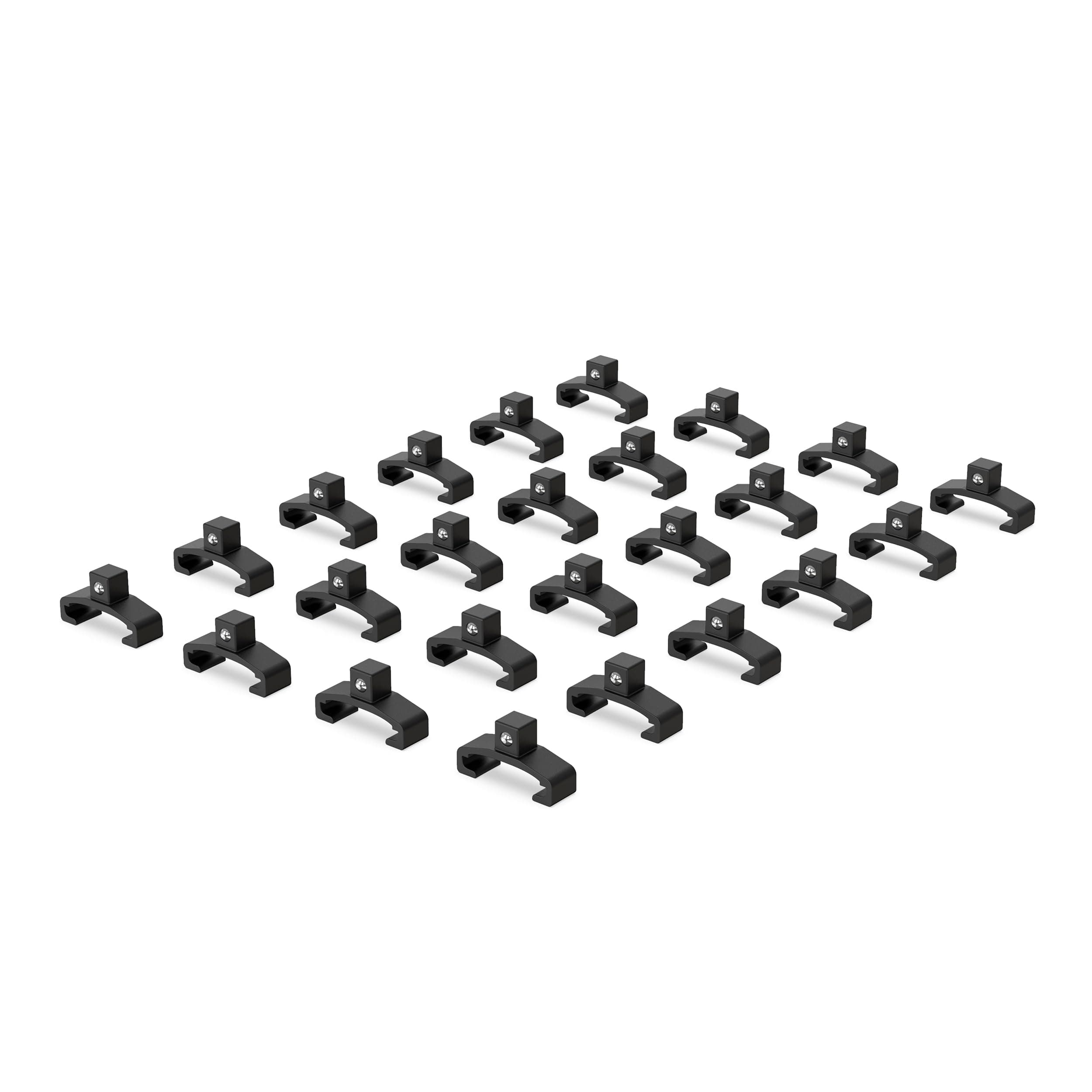 Black Spring-Loaded Ball Bearing Socket Clips - 24-Pack (1/4-Inch) - Compatible with Olsa Socket Holders - Part: 1135