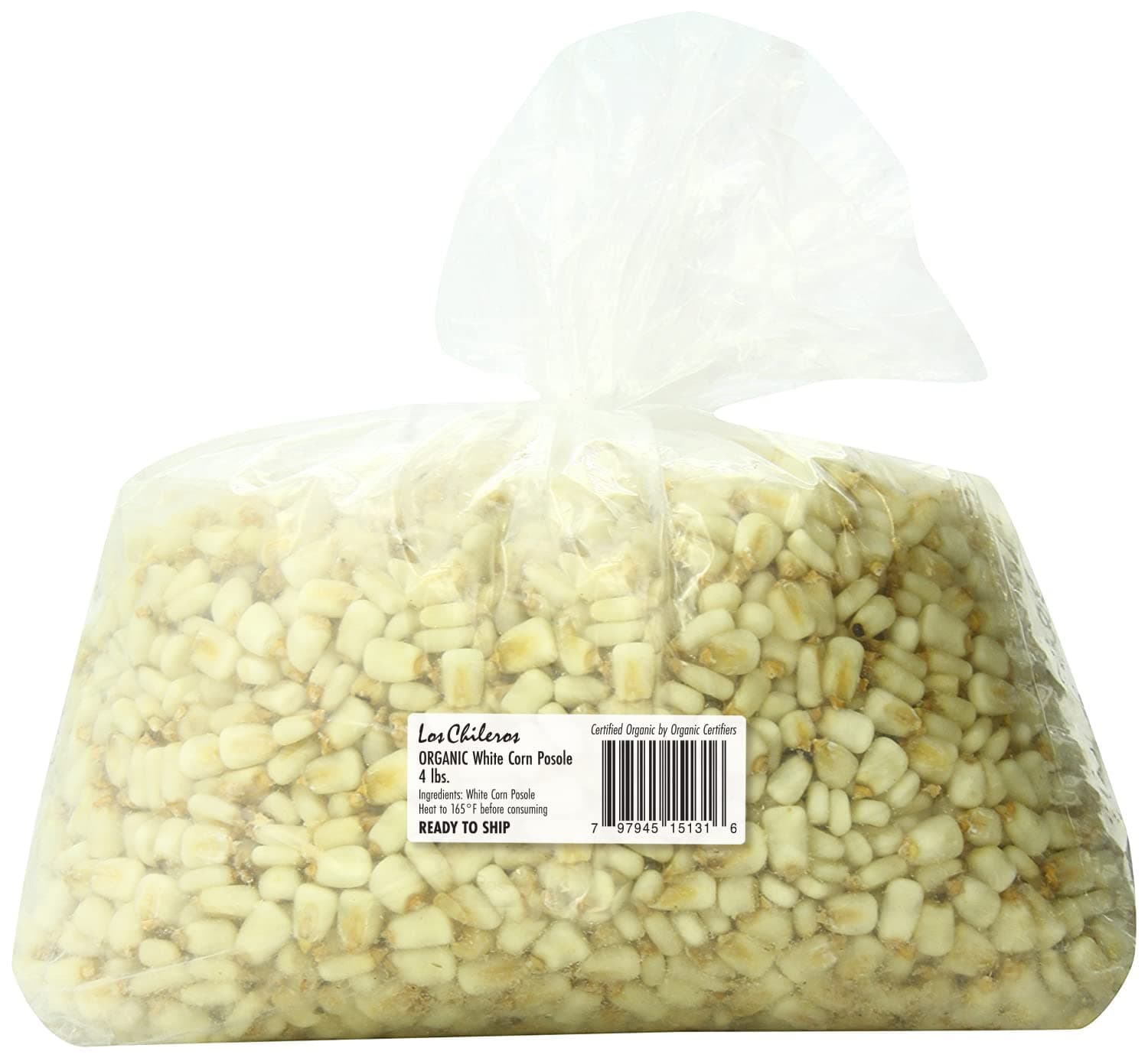 Organic White Corn Posole 4lb bulk bag