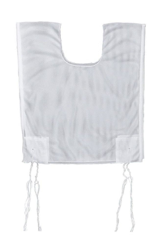 Malchut Men's Mesh Arba Kanfot with Machine-Spun Strings #26 White