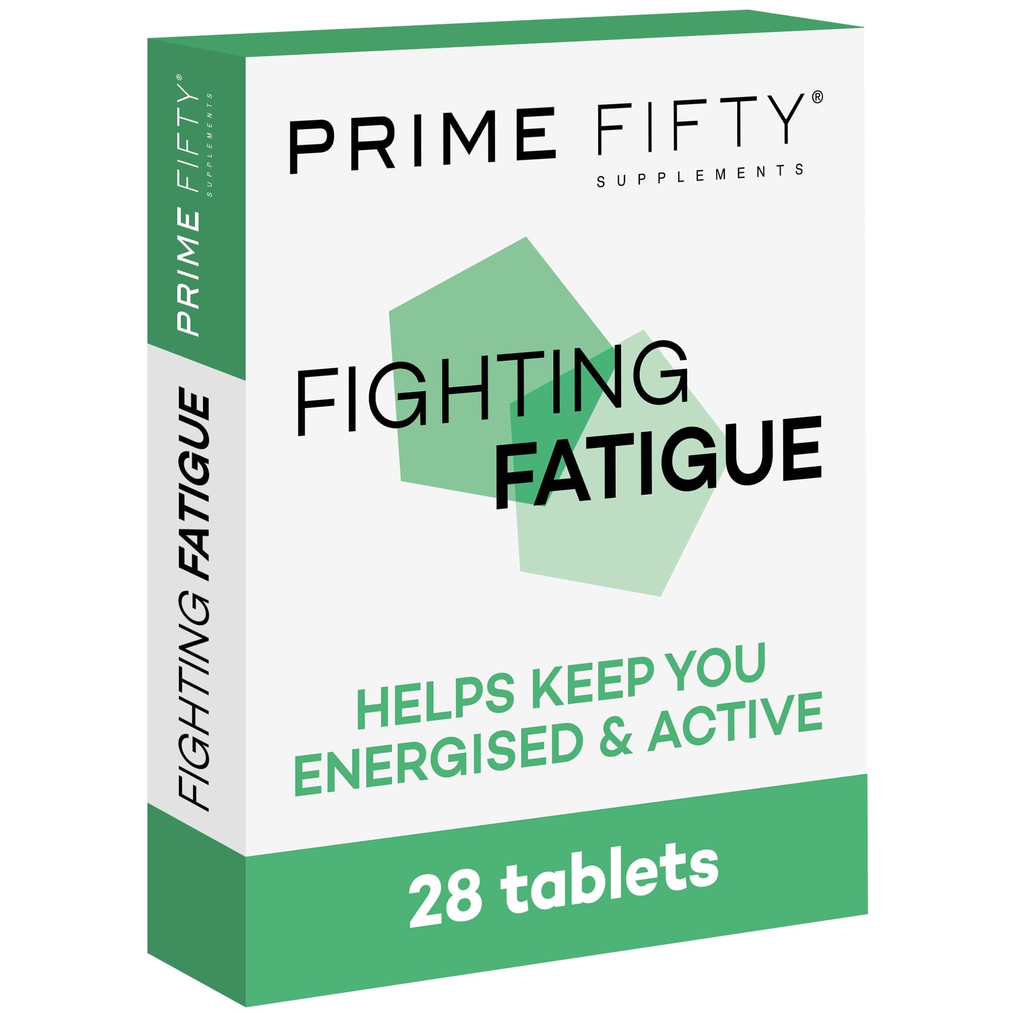 Fighting Fatigue Supplement – 28 Day Supply – Energy Tablet with Vitamin B12, Magnesium & Iron for Over 50s – Co-Enzyme & C, D & B Vitamin Tablets for Tiredness & Fatigue