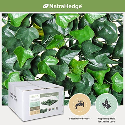 Artificial Ivy 20"x 20" Hedge Mat Wall Panels (12 Pack)