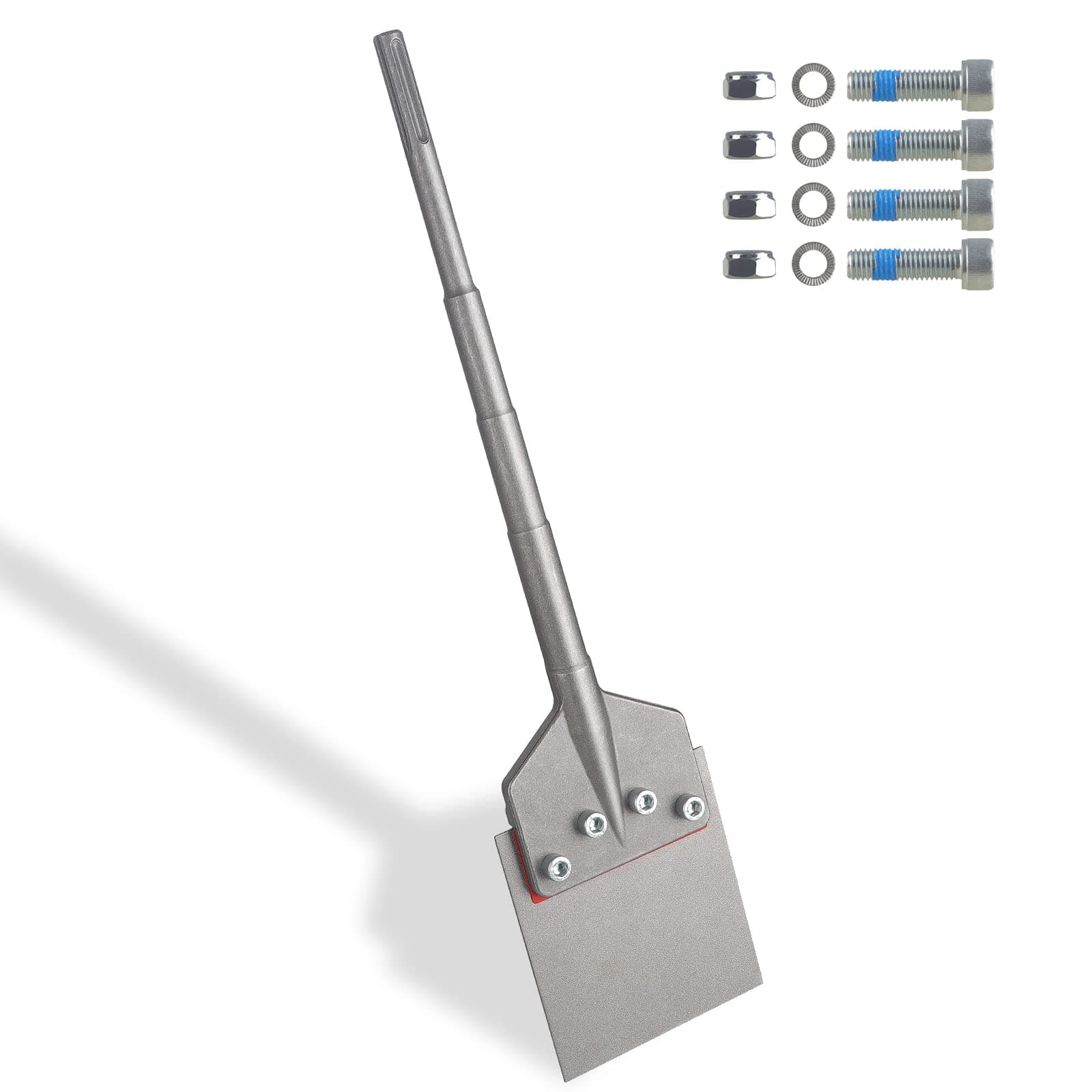 SDS Max Floor Scraper, Firecore 6 Inch Wide x 25 Inch Long Heavy Duty Thinset Removal Chisel Bit for SDS Max Rotary Hammer Drill, Tile Mortar Adhesive Remover for Concrete Floor Scraping