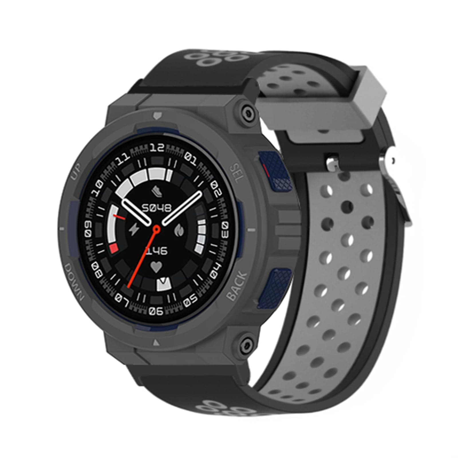 Generic Fit for Amazfit Active Edge Bands Women Men, Adjustable Soft Silicone Replacement Watch Band Straps Wristbands Bracelet Fit for Amazfit Active Edge (A2212) Smart Watch (Black), Medium