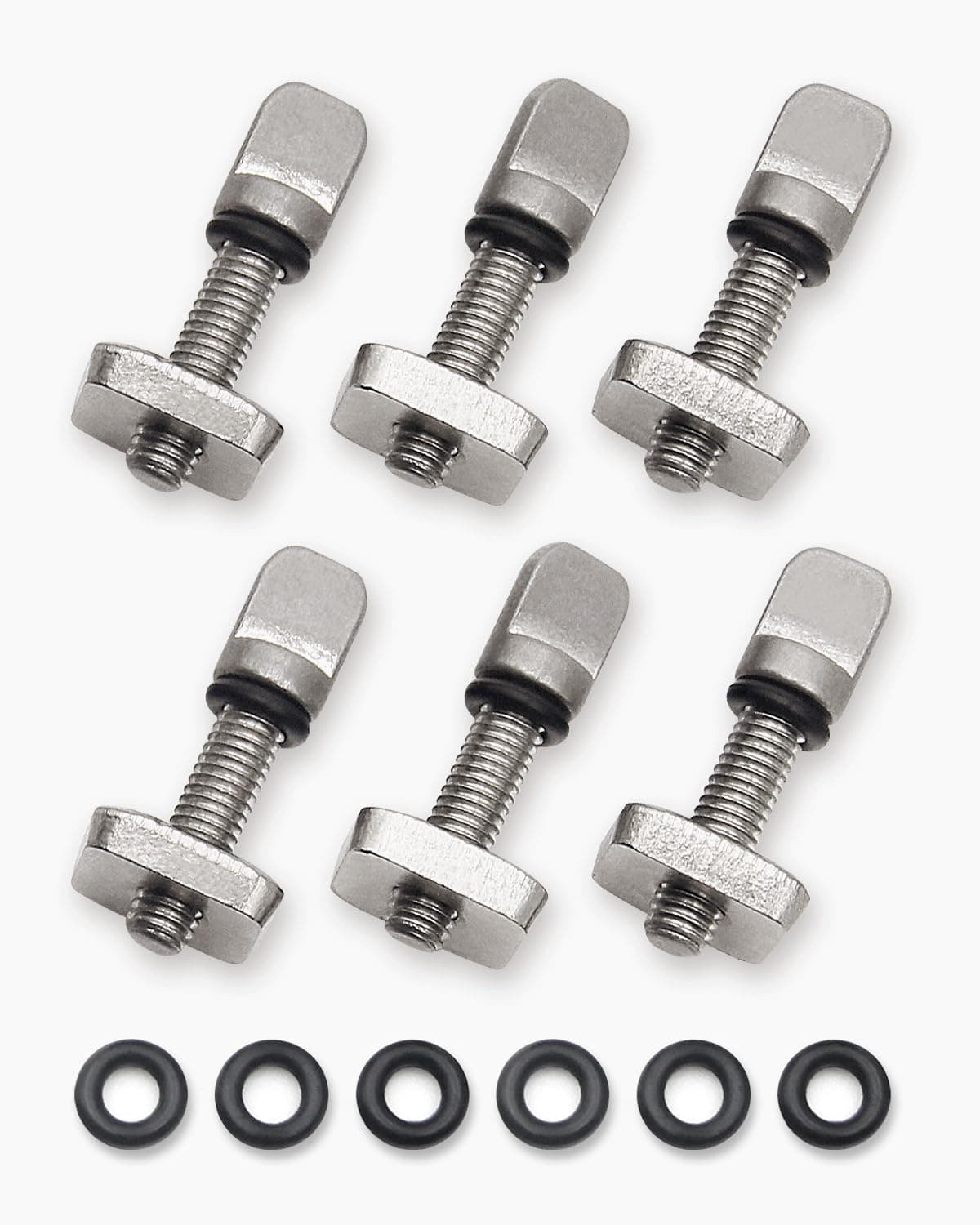 Abahub SUP Paddle Board Fin Screws 3 or 6 Pack - 316 Stainless Steel Replacement Fins Box Screw and Plate with Extra O Rings for SUP Inflatable Stand Up Paddleboard Surfboard Longboard