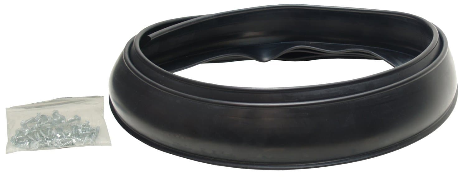 Pacer Performance 52-170 Flexy Flares Black 2-1/2" x 58" Heavy Duty No-Lip Rubber Fender Extension Kit - 2 Piece
