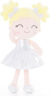Gloveleya Baby Girl Gifts Doll First Baby Doll Soft Baby Dolls Baby Dolls Soft Doll Curvy Illusion Girl White 12inches