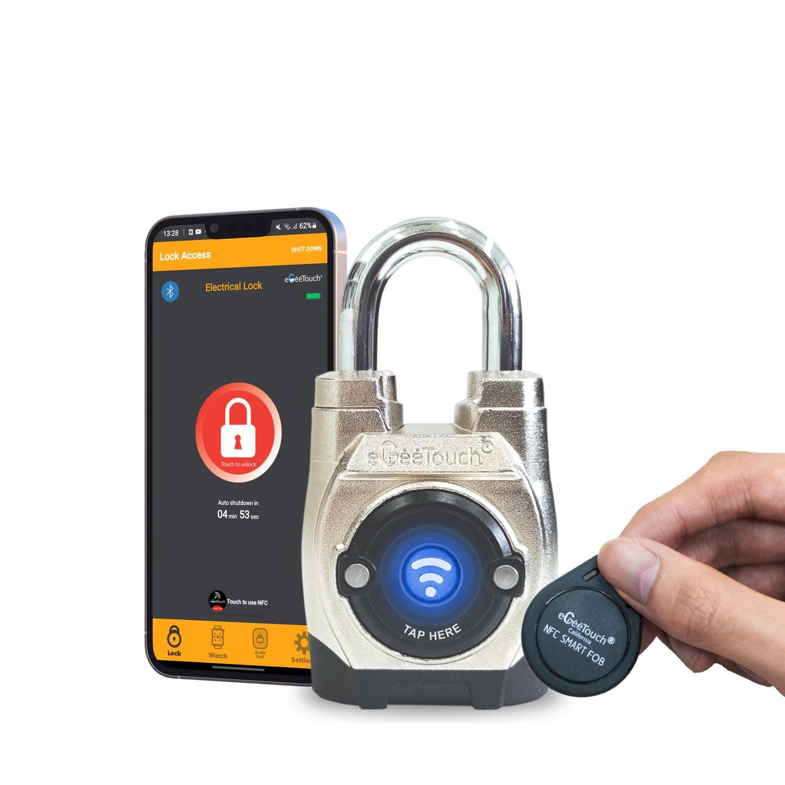 eGeeTouch 5th GEN Outdoor Smart Padlock