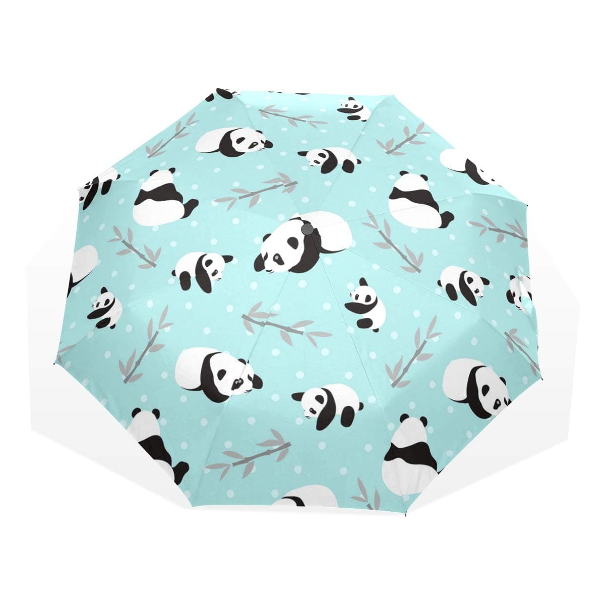 Automatic Travel Umbrella Compact Folding Umbrella Clouds Funny Dinosaurs Windproof Ultra Light UV Protection Umbrella for Women Men (Multi 6)