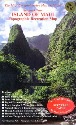 Maui, HI Topographic Recreation Map