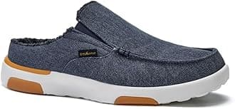 OrthoComfootMen's Orthopedic Slip-On Loafers Walking Shoes with Arch Support: Casual Plantar Fasciitis Slippers for Flat Feet, Comfortable Orthotic Shoes for Foot and Heel Pain Relief