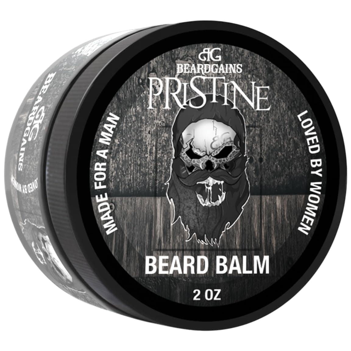 Pristine Scented Medium Butter Hold Beard Balm Softener 2oz | Control, Manage and Thicker Facial Hairs and Promote Growth | MADE IN USA