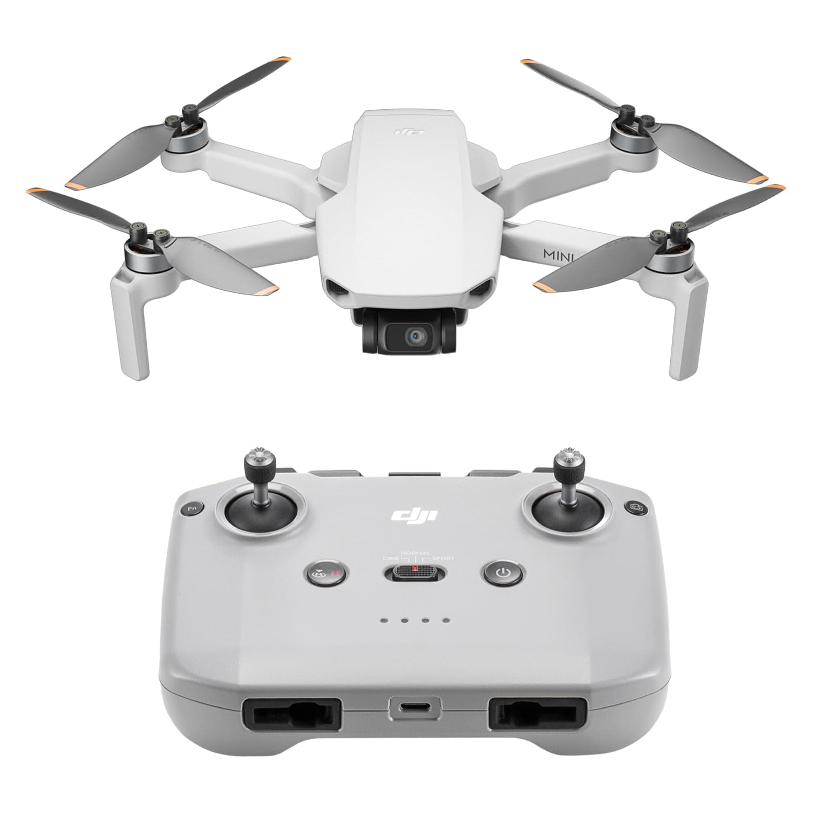 DJI Mini 4K, Drone with 4K UHD Camera for Adults, Under 249 g, 3-Axis Gimbal Stabilization, 10km Video Transmission, Auto Return, Wind Resistance, 1 Battery for 31-Min Max Flight Time