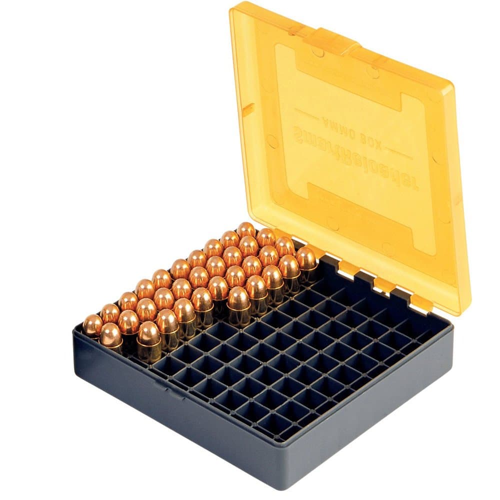 SMARTRELOADER Ammo Box #1 for .45 A.C.P. - 10mm Auto - .40 S&W - .41 A.E. (100 rounds