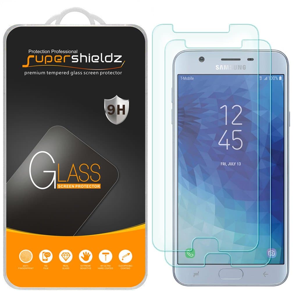 (2 Pack) Designed for Samsung (Galaxy J7 Star) Tempered Glass Screen Protector, Anti Scratch, Bubble Free