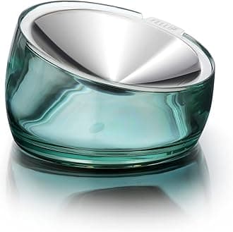 Felli Pet Oblik Whisker Fatigue Friendly Raised Cat Food Bowl Stainless Steel, Angled Shallow Dish, Tilted Flat Metal Feeder Elevated Slanted, Anti Vomit, No Mess Spill Proof (0.5Cups, Classic)