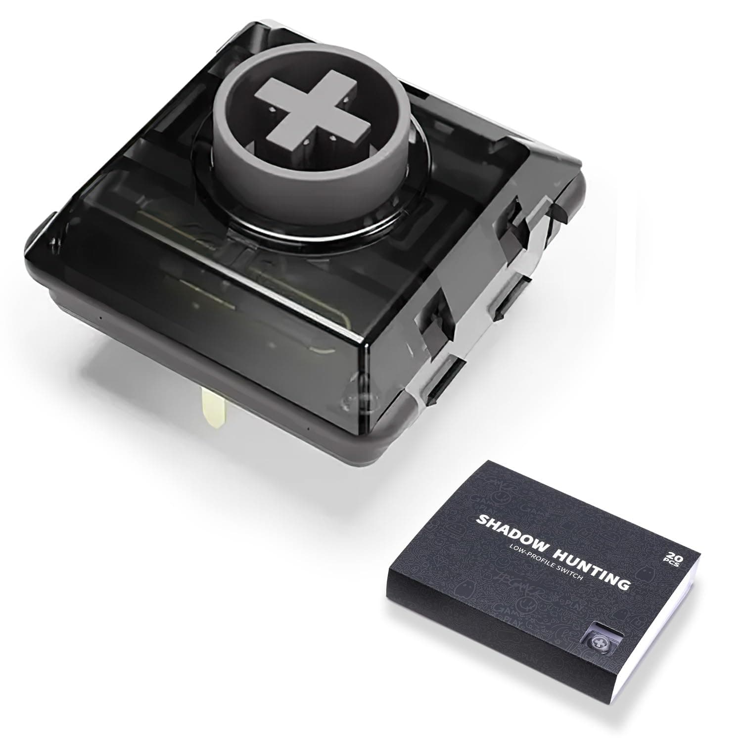 Sehawei 20Pcs Customized Kailh Shadow Hunting Switch Low Profile Switches for All-Button Arcade Controller and Mechanical Keyboard