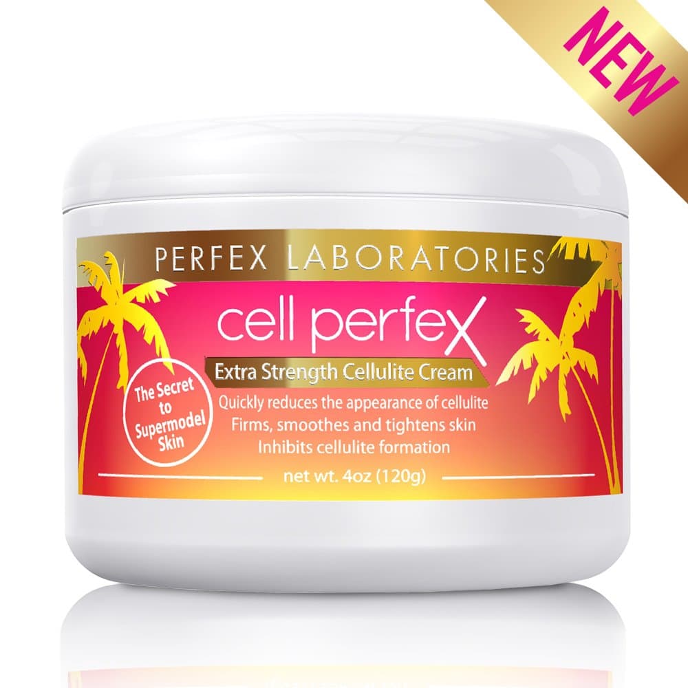 CELLULITE CREAM EXTRA STRENGTH - Cell Perfex Professional Strength Cellulite Cream | Clinically Proven | Quickly reduces the appearances & formation of cellulite | Smooths, tones & tightens the skin with visible results in 30 days | The HOLLYWOOD SECRET to smooth skin | #1 BESTSELLER used by SUPERMODELS, CELEBRITIES & BEAUTY QUEENS | Sells out fast!