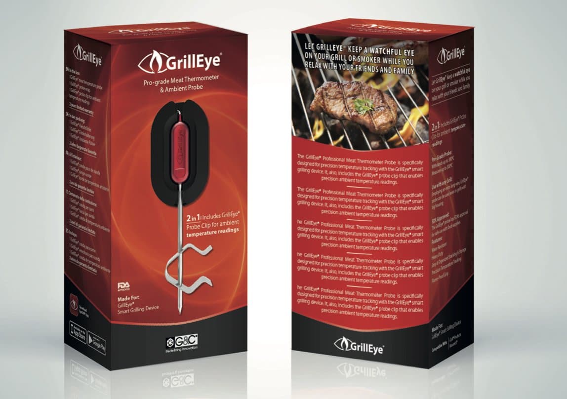 GrillEye PRO Professional Meat & Ambient Probe, Twin Pack