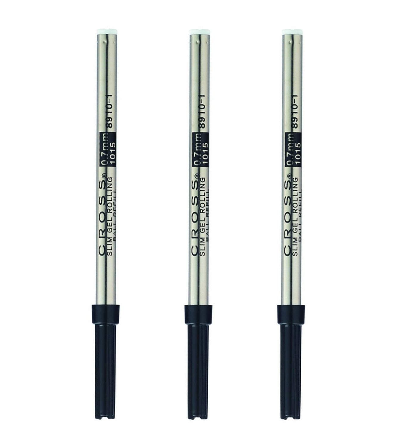 Gel Rollerball Pen Refill (Black/Slim, 3-Pack) Bundle (3 Items)