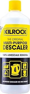 Kilrock Mega-K Multi-Purpose Descaler 1 Litre (12 Doses) - Limescale Descaling for Kettles, Shower Heads & Coffee Machines - Biodegradable and Phosphate Free