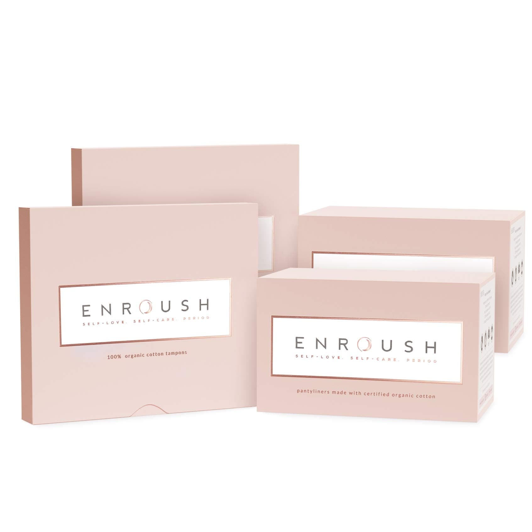 Normal Combo - 2 Packs Organic Tampons (32 Normal tampons) + 2 Packs Organic Pantyliners (48 Panty Liners) - Biodegradable tampons | Chemical Free, Unbleached tampons | Cotton Panty Liners