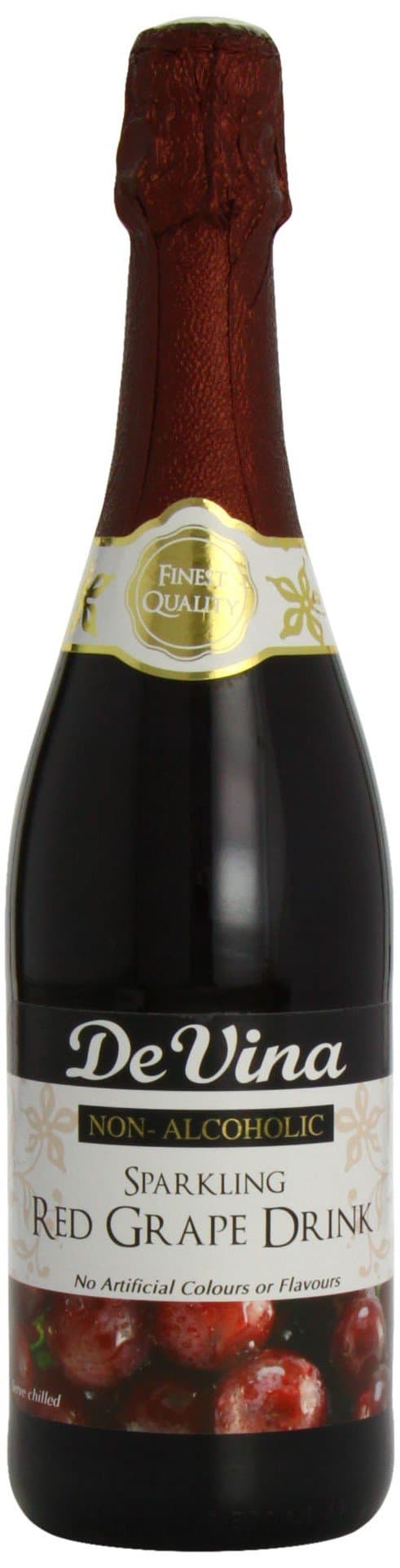 Devina Red Grape Sparkling Drink 750 ml (Pack of 12)