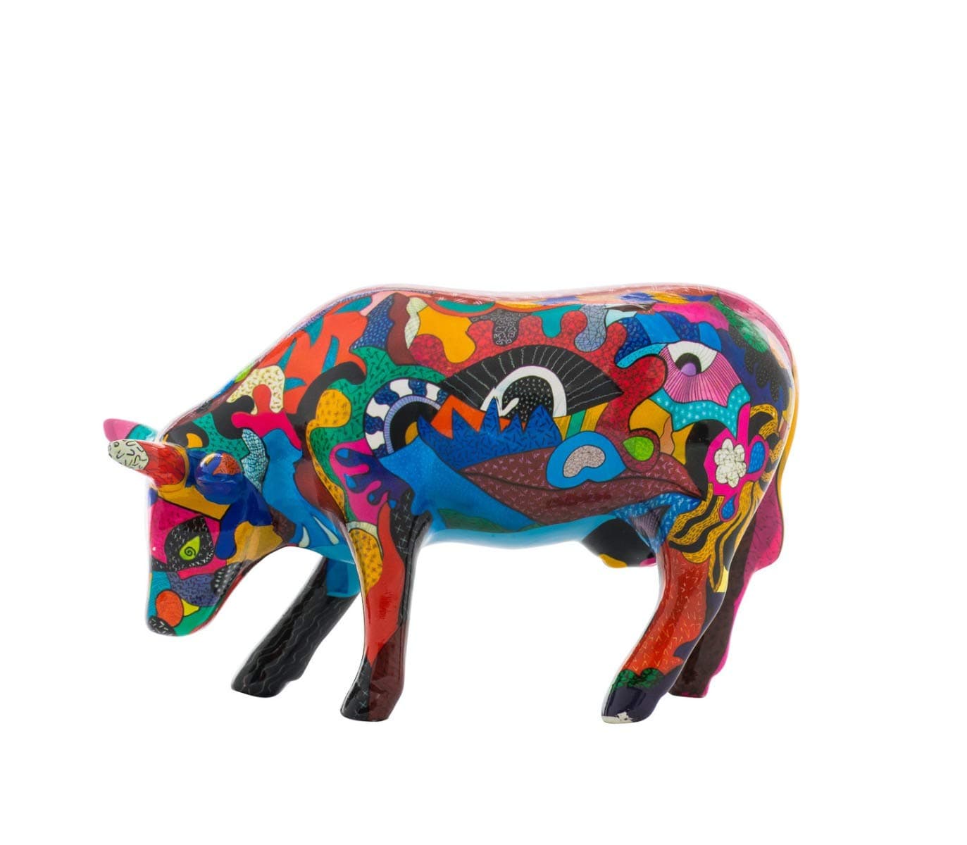 CowParade Partying with Pi-COW-sso (medium ceramic)