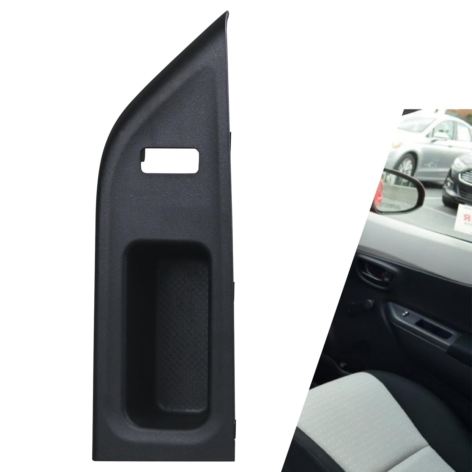 Front Right Window Switch Bezel Compatible with Toyota Yaris 2012 2013 2014 Passenger Side Door Armrest Base Panel