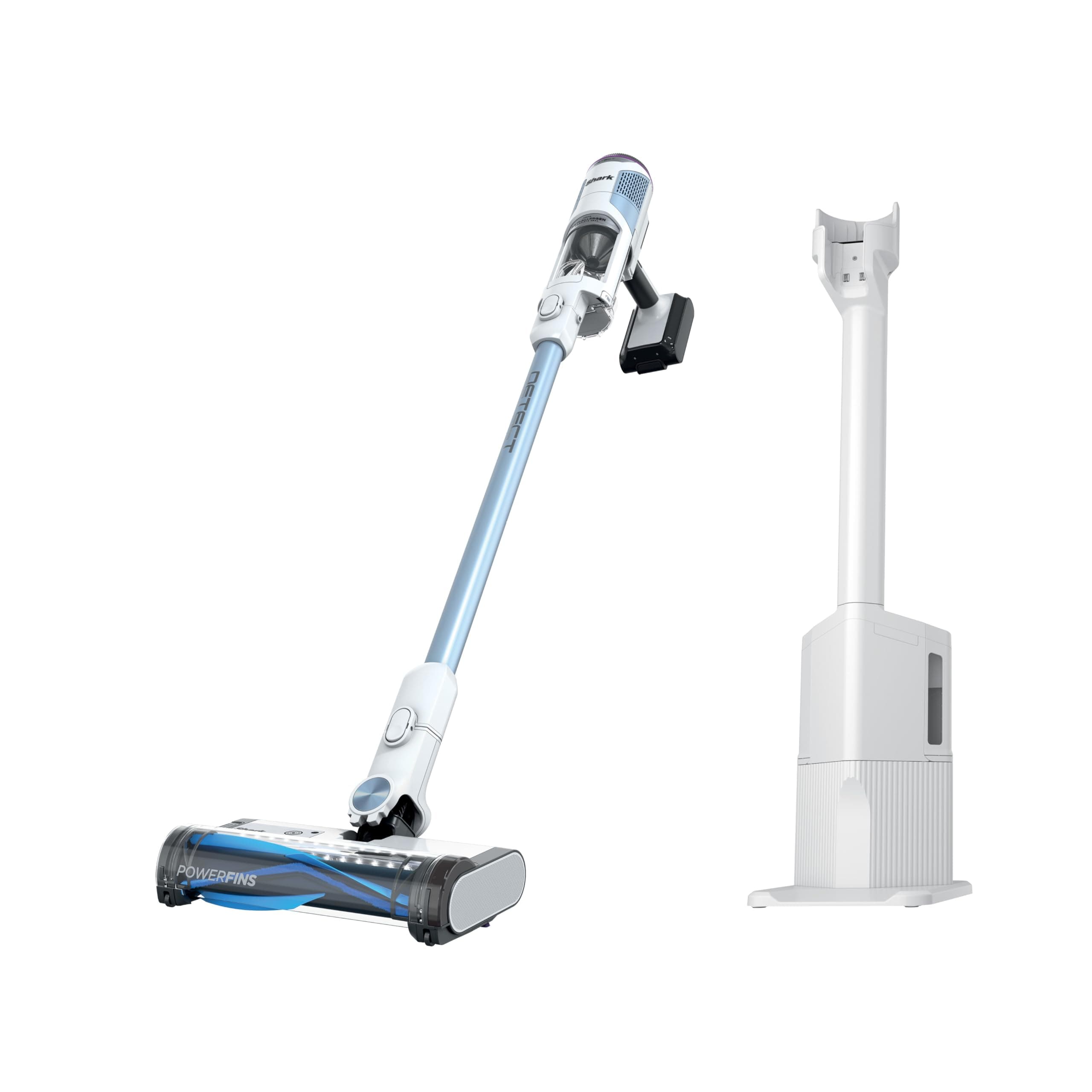 Detect Clean & Empty Auto-Empty System - Lightweight Cordless Vacuum Cleaner with HEPA Filter, Portable Handheld Attachment, Crevice Tool, Ideal Stick Vacuum for Pet Hair, White, IW3511